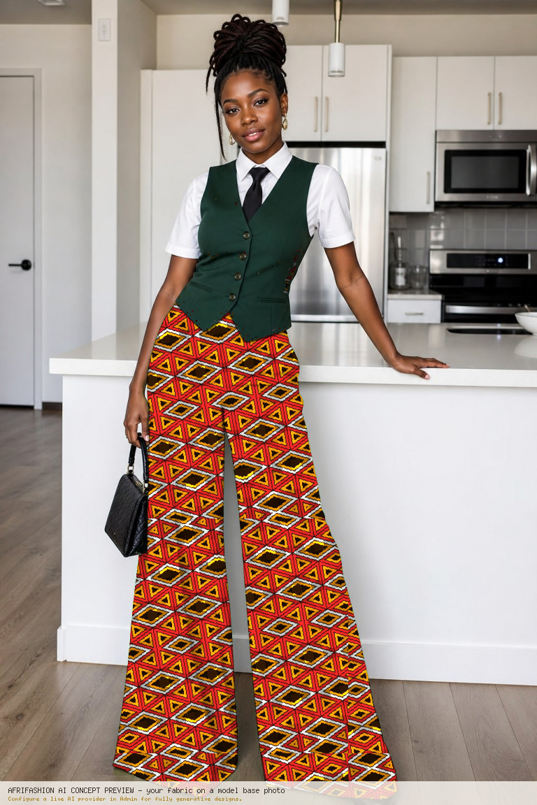 Palazzo & Vest Look