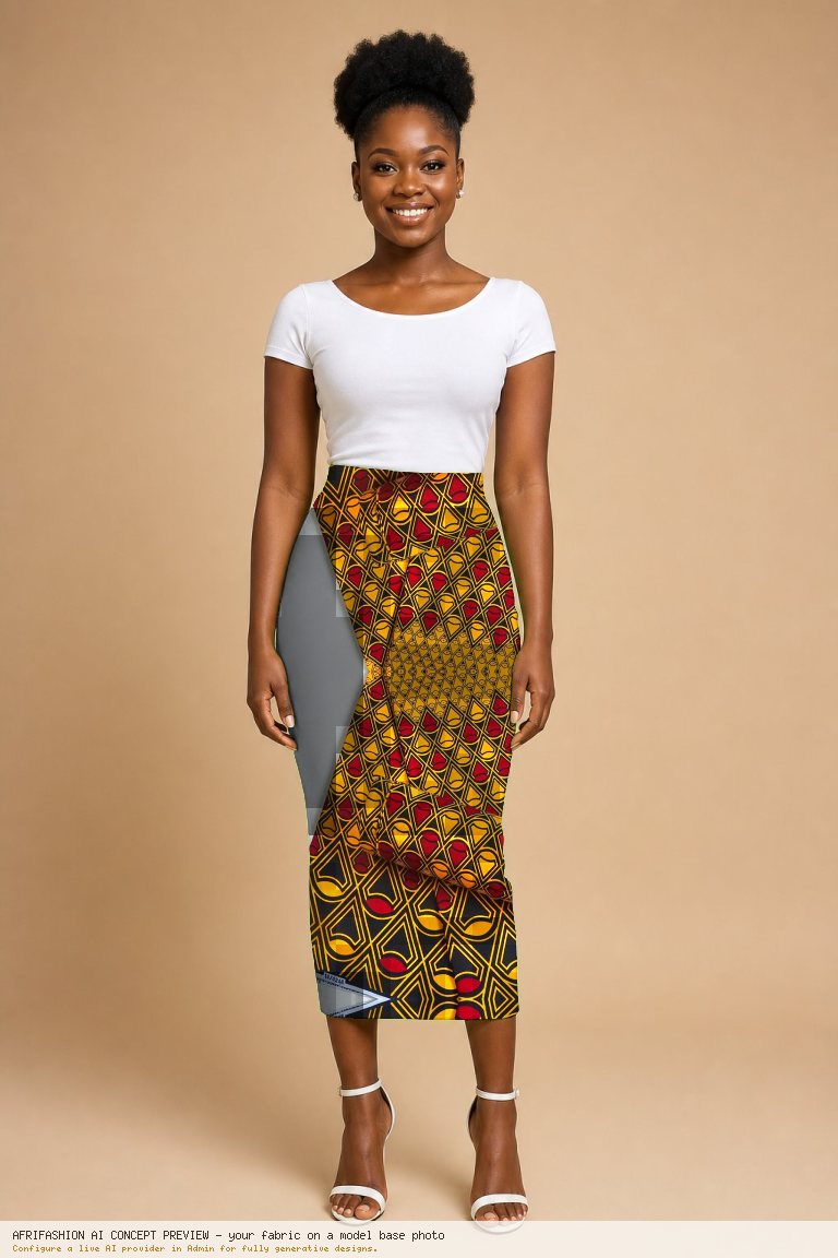 Adire Flare Gown